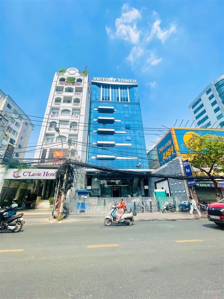 Nhà mặt tiền ngang 10m ngay lương định của (đoạn vòng xoay trần não), 10x25xd hầm 7 tầnggiá 98tỷ