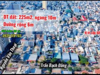Bán đất kiệt 227 nguyễn văn thoại, cách biển mỹ khê 200m, sát phô tây an thượng, giá 35ty tl
