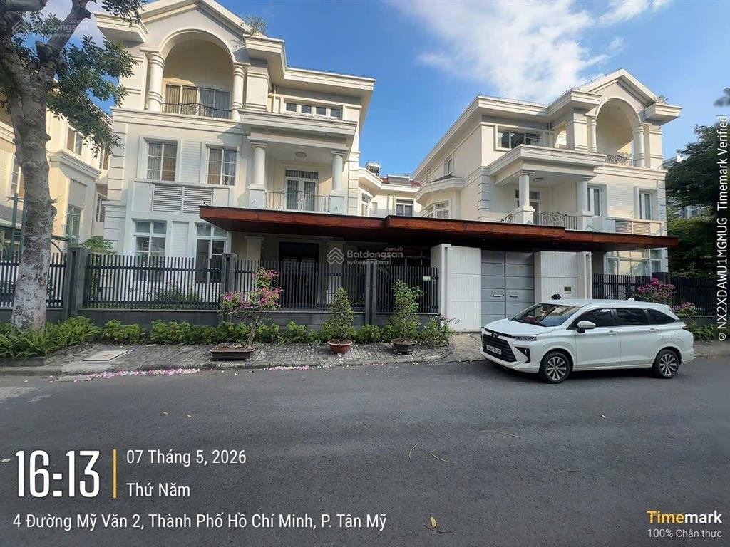 Bán nhanh căn đôi cực hiếm biệt thự đơn lập mỹ văn, phú mỹ hưng, q7, nhà đẹp, 496m2, giá tốt
