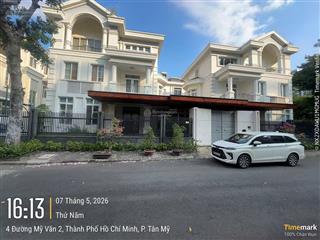 Bán nhanh căn đôi cực hiếm biệt thự đơn lập mỹ văn, phú mỹ hưng, q7, nhà đẹp, 496m2, giá tốt