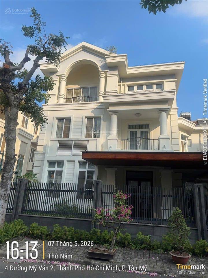 Bán nhanh căn đôi cực hiếm biệt thự đơn lập mỹ văn, phú mỹ hưng, q7, nhà đẹp, 496m2, giá tốt