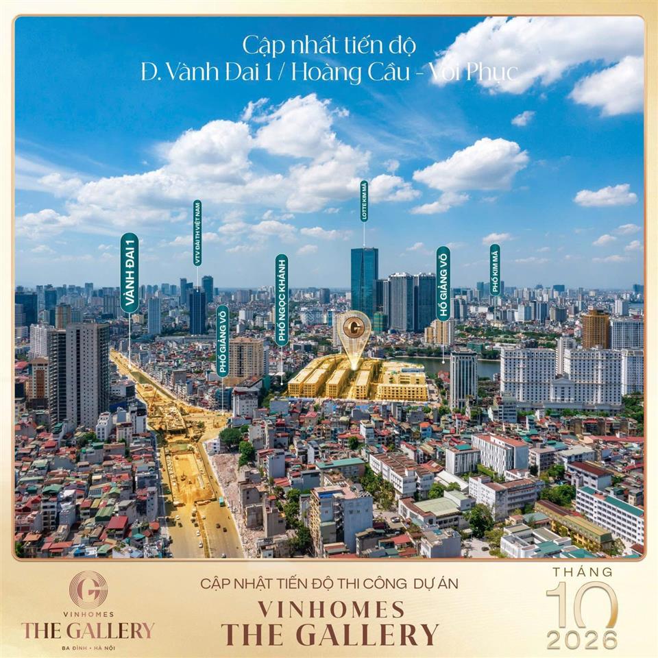 Vinhomes the gallery giảng võ  ba đình  hà nội, 68.8m2, giá 50 tỷ