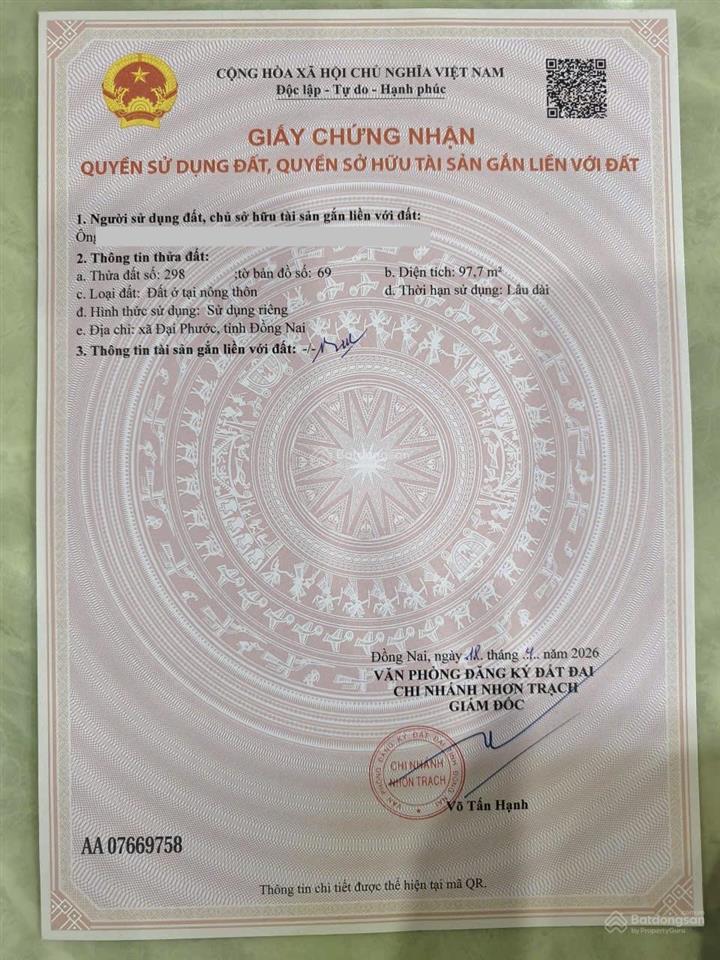 Cần bán nền thổ cư 100% cách đường nguyễn văn trị 30m ngay canh ecovilla sài gòn