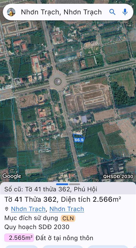 Bán đất mặt tiền đường nguyễn hữu cảnh 2566m2