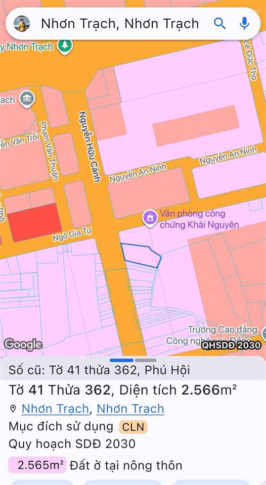 Bán đất mặt tiền đường nguyễn hữu cảnh 2566m2