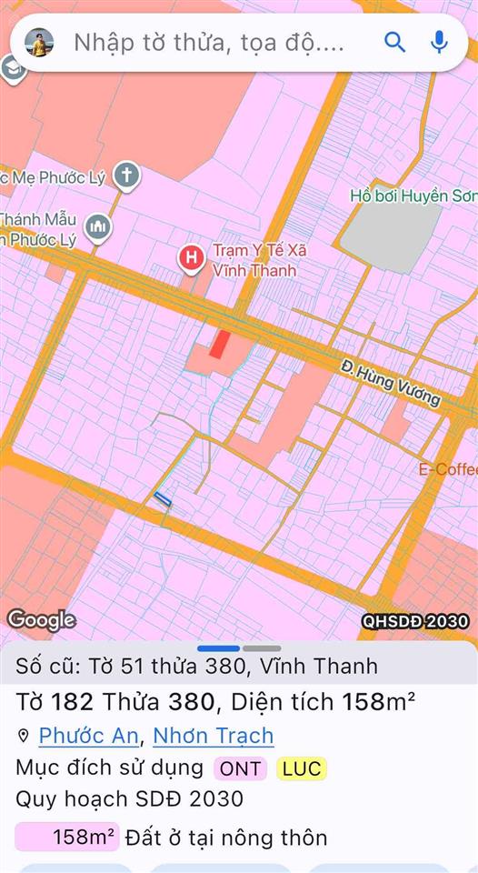 Cần bán nền 3 mặt tiền, có sẵn thổ cư hẻm xe hơi