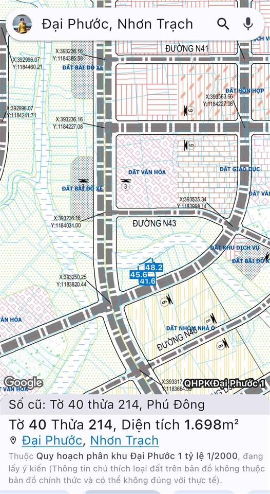 Cần bán lô đất 1698m2 mặt tiền đường dự kiến nguyễn thị minh khai