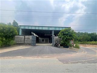 Bán nhà xưởng hl609 phú an lô góc dt 15x40m, thổ cư 260m2. có xưởng mới xây hết đất