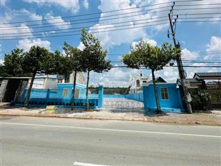 Bán đất mặt tiền hùng vương (7a) an tây, bến cát. diện tích 24x100m thổ cư 600m2. giá 25 tỷ