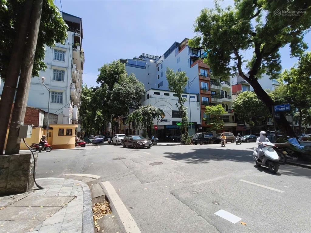 Cực hiếm! bán nhà mặt phố lý nam đế, 50m2, giá 38 tỷ, mặt tiền 5,3m nở hậu, căn góc 3 mặt thoáng