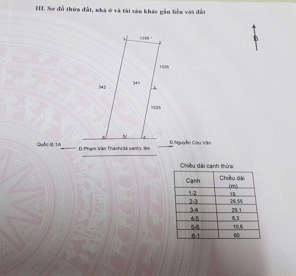 Bán đất mặt tiền chính chủ P. Tân An, tỉnh Tây Ninh