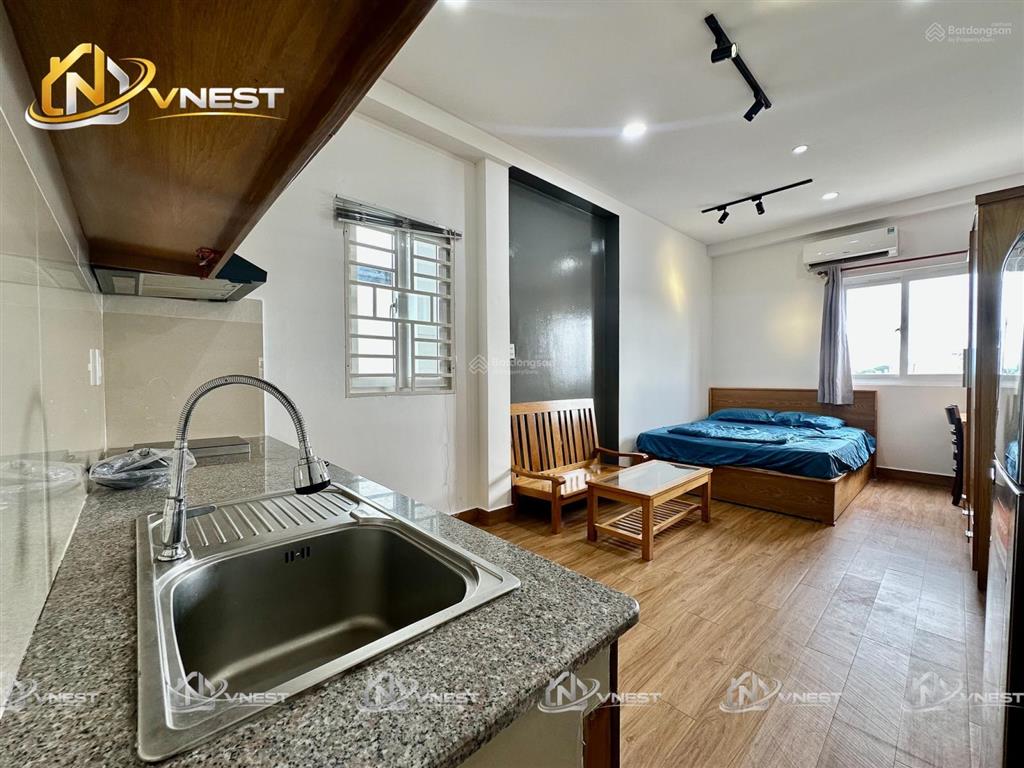 Hot chung cư mini mới setup căn hộ studio full nội thất cửa sổ trời cực thoáng, chỉ 6tr4