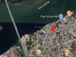 Bán lô đất trung tâm xã duy nghĩa cách cầu cửa đại hội an 500m