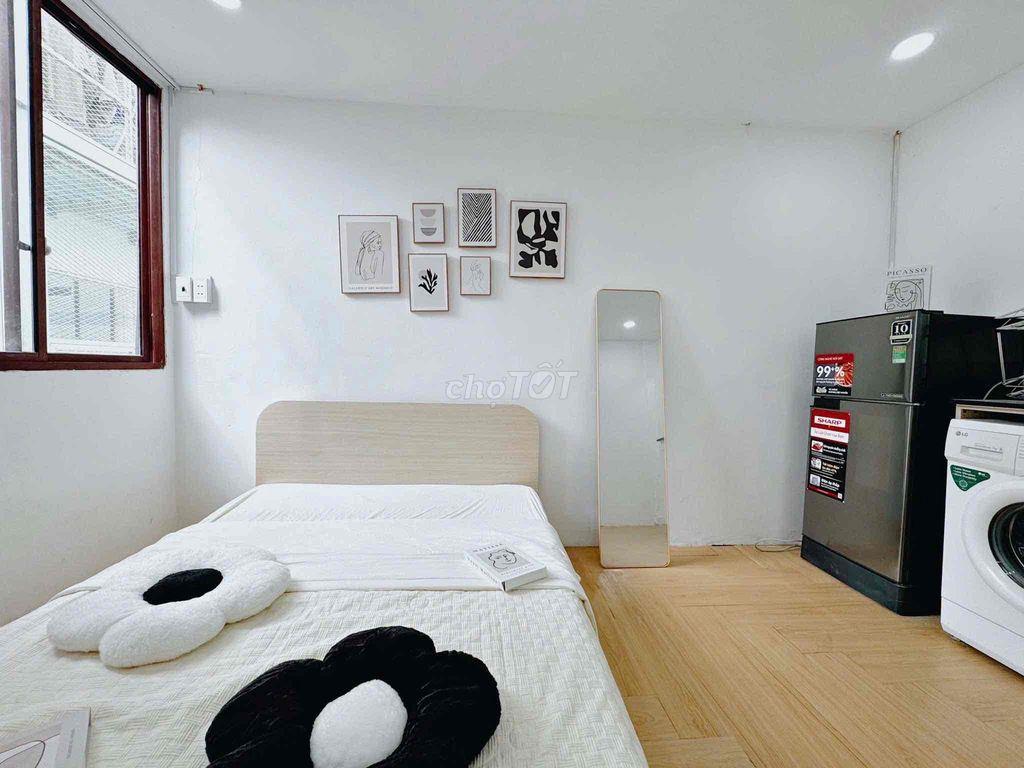 🔥CĂN HỘ CỬA SỔ THOÁNG MÁY GIẶT RIÊNG MỚI TINH NGAY HOÀNG HOA THÁM