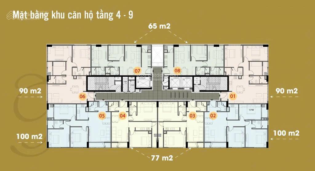 Chính chủ bán căn hộ cao cấp 2pn  65m2 view đẹp tại the terra hào nam, full nội thất, vào ở ngay