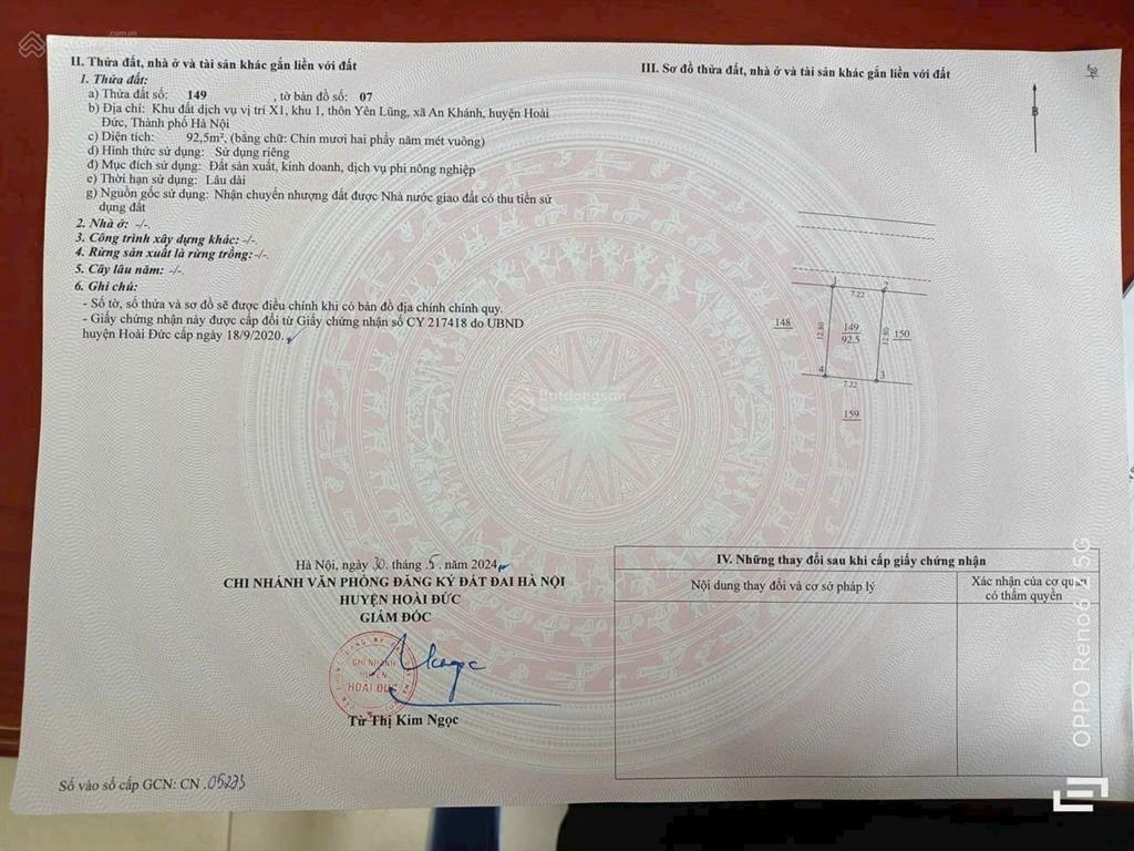 Bán đất yên lũng, an khánh, hà nội