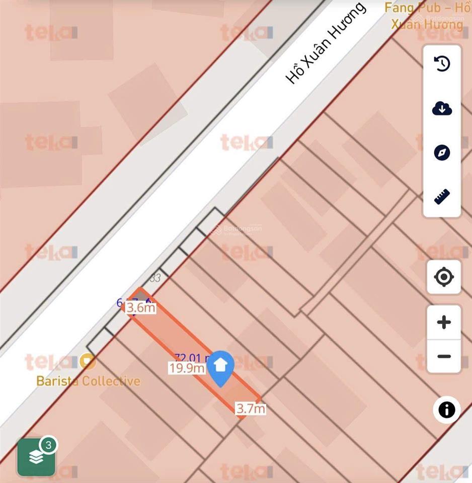 Mặt tiền hiếm có q.3  hồ xuân hương  24ty  73m2  kinh doanh sầm uất , khu vực ít nhà bán