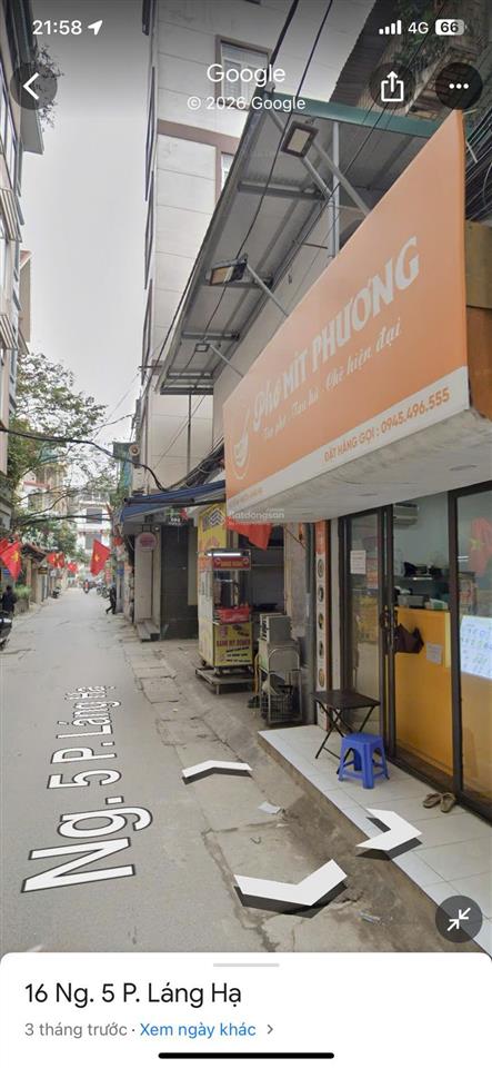 Sang nhượng quán chè, tào phớ cổng trường học tại số 6 ngõ 5 láng hạ