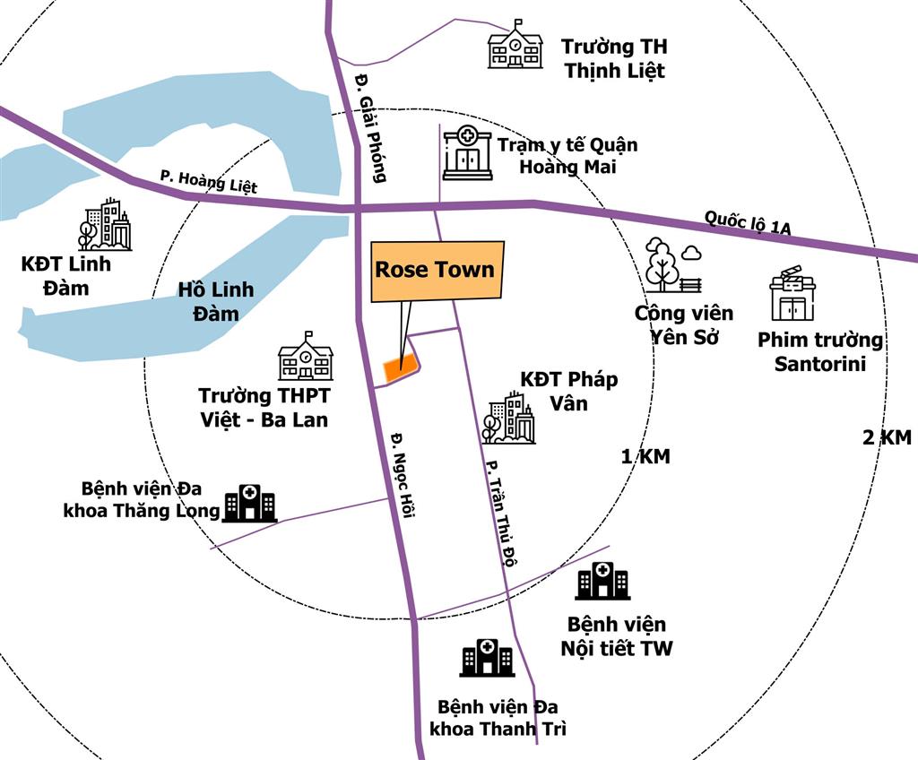 ROSE TOWN NGỌC HỒI – CƠ HỘI AN CƯ & ĐẦU TƯ TIỀM NĂNG TẠI HOÀNG MAI