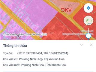 Cần bán gấp nên hạ giá sâu cho mảnh đất tại phường ninh hòa  khánh hòa