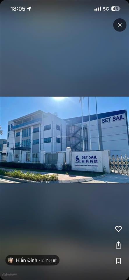 Bán nhà xưởng 2 tầng tại kcn yên phong ii  c, bắc ninh