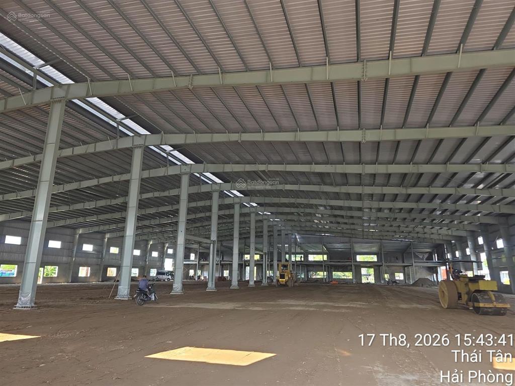 Cho thuê 5375m2 nhà xưởng tại thái tân, hải dương