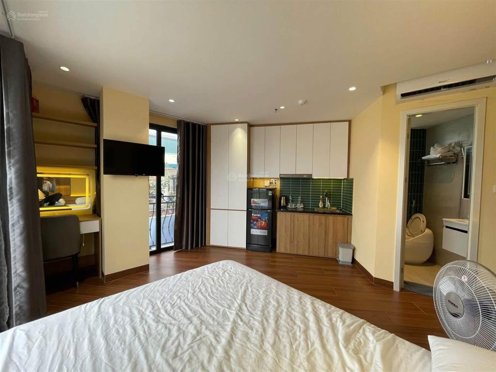 Phố vip trung kính! toà chdv 72m2*6t*12pkk, dt~900tr/năm, ngõ thông, 100m ra phố, pccc đạt chuẩn