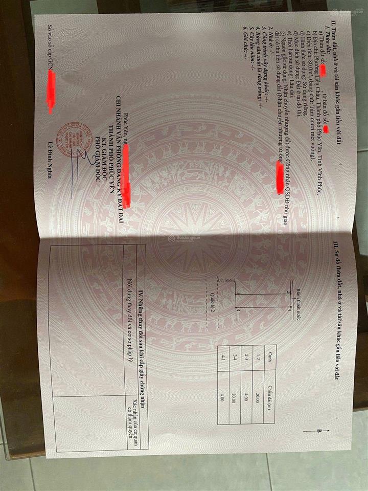 Đất mặt đường ql 2 kinh doanh siêu đẹp, 80m2, gần điện máy xanh, lưu không 40m2. giá 5 tỷ 900 triệu