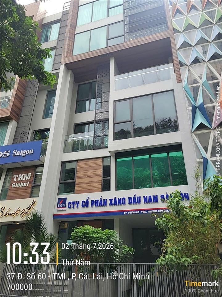 Chỉ 45 tỷ tòa văn phòng thạnh mỹ lợi, quận 2  hầm 7 tầng  hđt 120 tr/th tại trung tâm