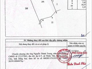 Nhà xưởng đt 768, phường trảng dài, tp đồng nai. mặt tiền 18,9m nở hậu 20m tổng dt 687,4m2. 7tỷ5