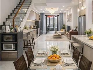 Nhà đẹp 4 tầng , ngay chợ tân mỹ , 90m2 ( 5 x 18 ) , tặng nội thất cao cấp , đường nhự 10m  14 tỷ.