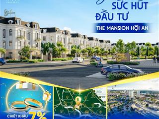 Mở bán chính thức dự án đất nền ven phố cổ hội an giá chỉ 1.45tỷ/lô diện tích 126m2