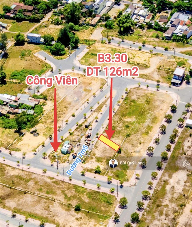 Chính chủ cần bán đất nền new city hội an, dt 126m2 đường 7m5 giá rẻ 1.6 tỷ