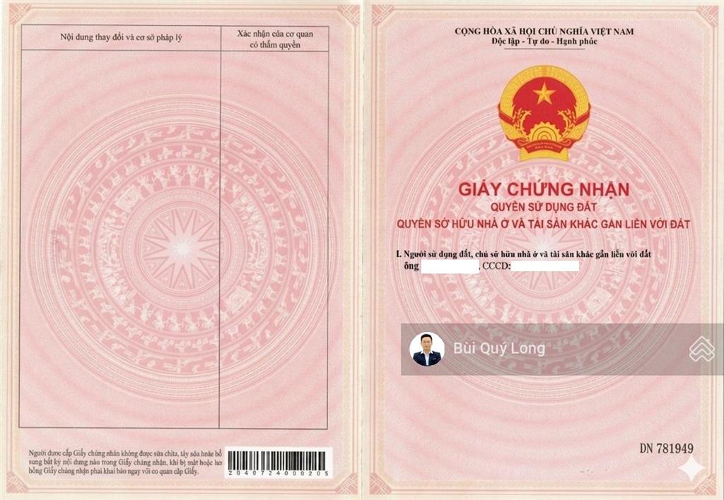 Sổ đỏ chính chủ bán đất new city hội an 144m2 đường 7m5 giá tham khảo tốt trong khu vực 2.55 tỷ