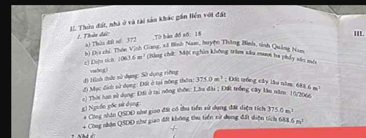 Cần bán siêu phẩm thổ cư mặt biển 1063m2 thăng trường  đà nẵng