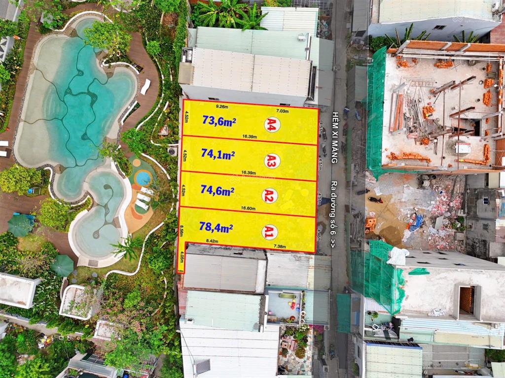 Bán đất khu chung cư urban green 75m² giá 5,3 tỷ hxh ngang 4m5 đối diện khu vạn phúc city