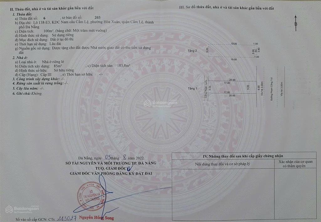 Bán nhà 2 tầng 2 mê phạm công trứ, đấu lưng trục chính phạm hùng  100m2 3pn  giá chỉ 5.85 tỉ tl