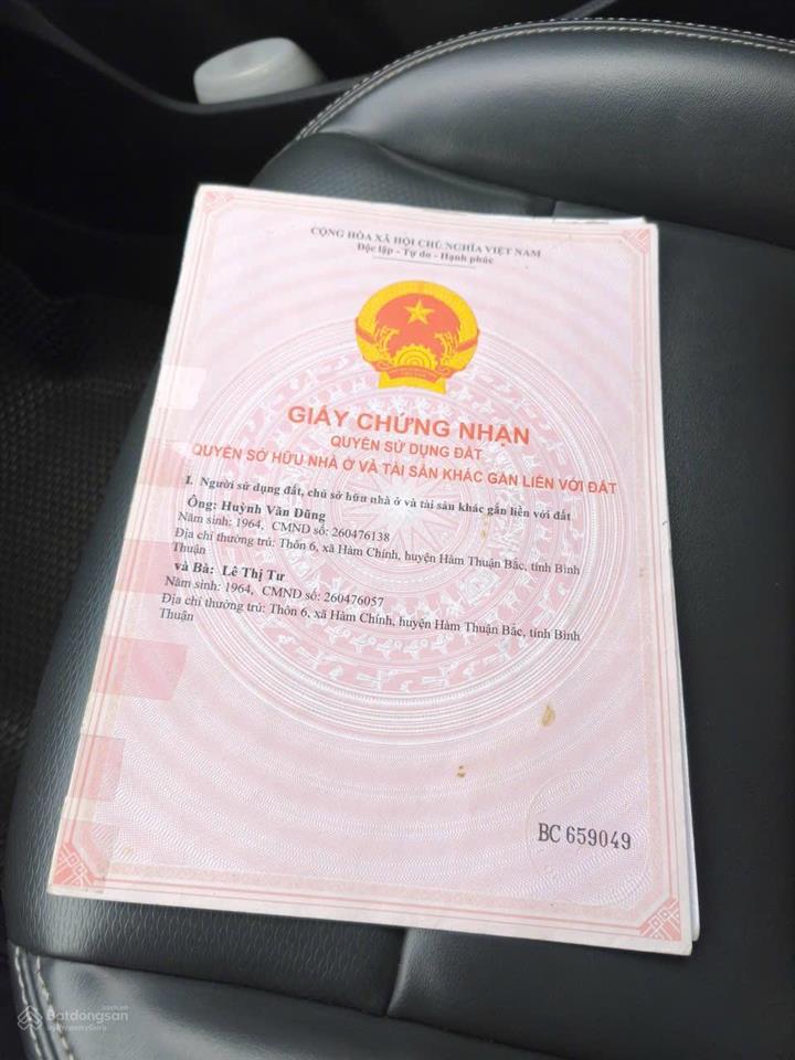Bán đất tại xã hàm chính, huyện hàm thuận bắc, bình thuận, 1 tỷ, 3700 m2