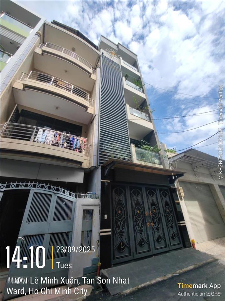 Ngay bắc hải, lữ gia. nhà 5 tầng (4,6x17m) nội thất cao cấp hẻm nhựa 7m sát mặt tiền lý thường kiệt
