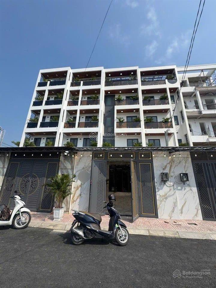 Nhà 5 tầng full nội thất đường thạnh lộc 37,phường thạnh lộc, q12 dt 93,3m2 (5,2mx19m) hẻm ôtô