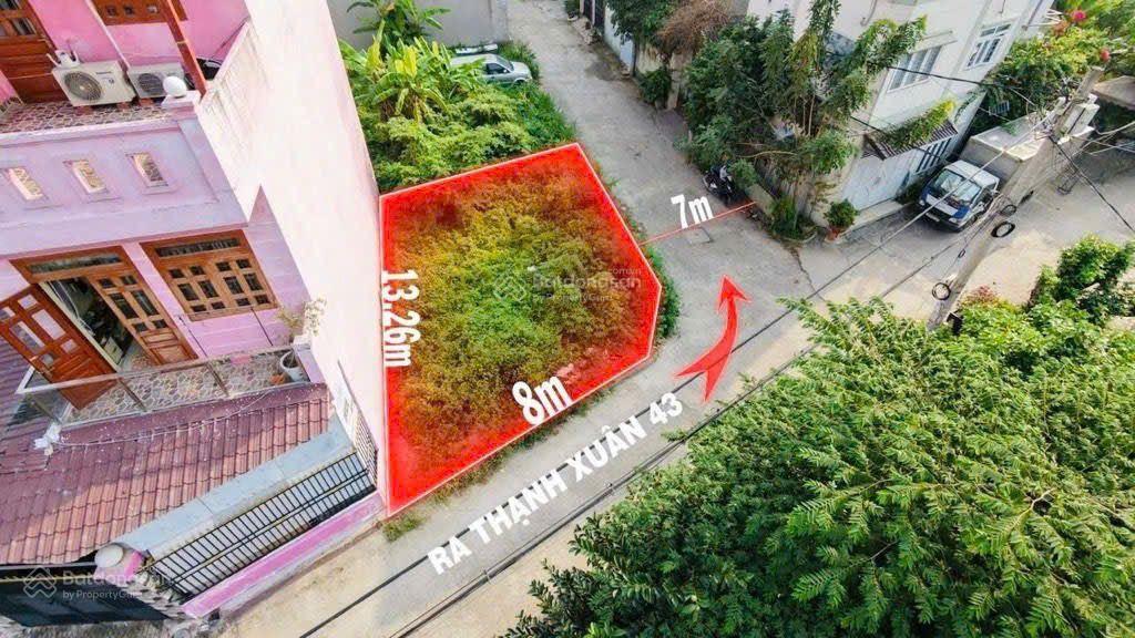 Đất thổ cư đường thạnh xuân 43 phường thạnh xuân q12, dt 93m (8mx13m) hẻm 5m giá 5tỷ
