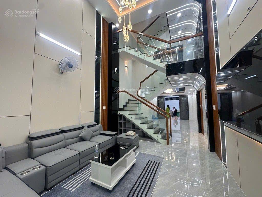 Nhà 5 tầng full nội thất đường lê thị riêng, phường thới an, q12, dt 55,3m2, hẻm ôtô giá 7,3tỷ