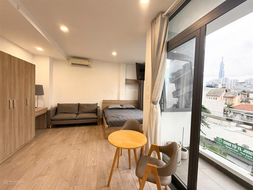Studio ban công siêu thoáng đẹp, giá rẻ giáp quận 1, đi bộ ra cầu thị nghè. tiện đi quận 2, metro.