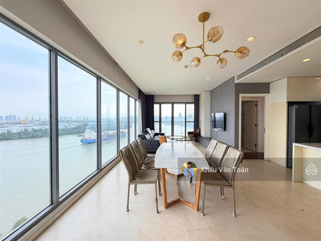 Chung cư cao cấp 3pn siêu rộng 164m2, view trực diện sông sg và pháo hoa quận 1, 2 ban công thoáng
