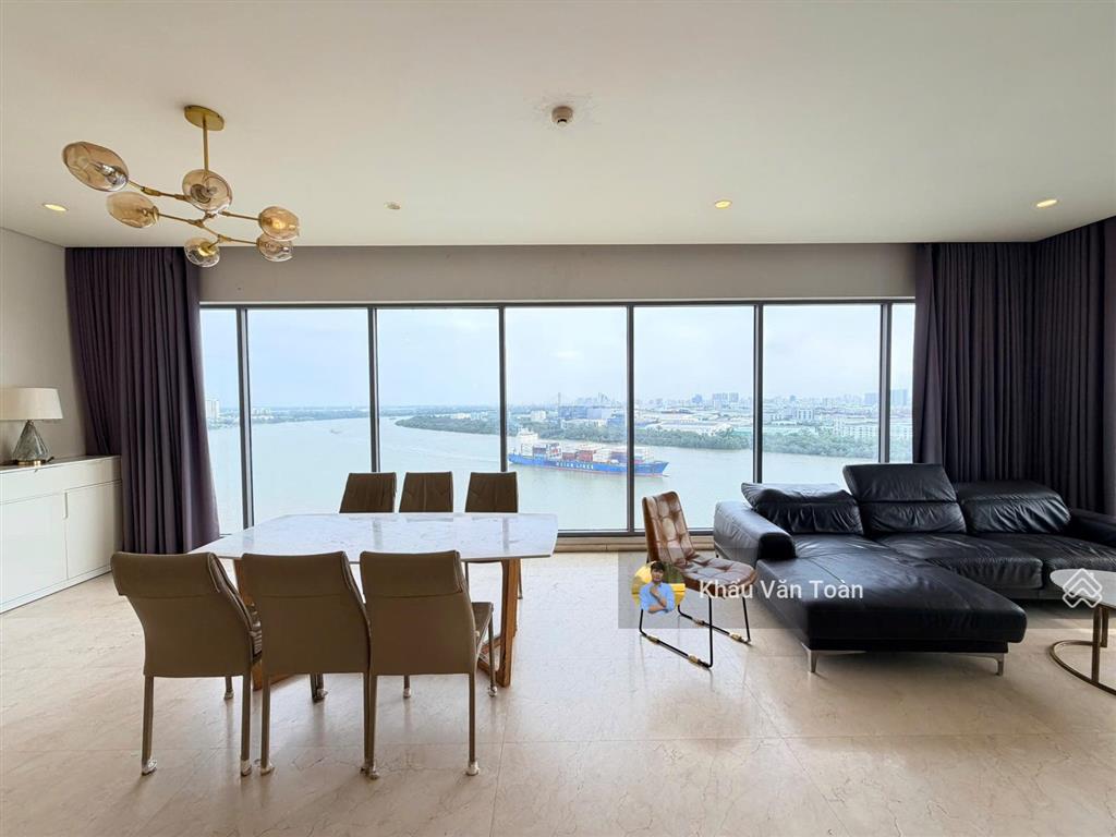 Chung cư cao cấp 3pn siêu rộng 164m2, view trực diện sông sg và pháo hoa quận 1, 2 ban công thoáng
