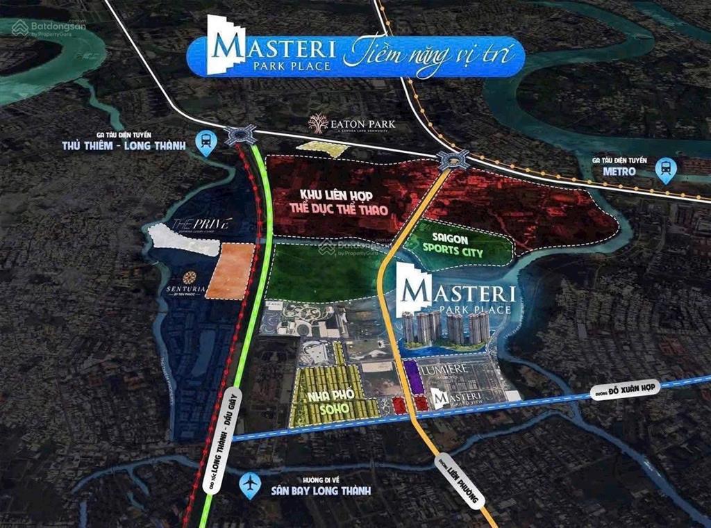Masteri park place 3pn dt 97m2 dự án global city q2, giá 14,51 tỷ