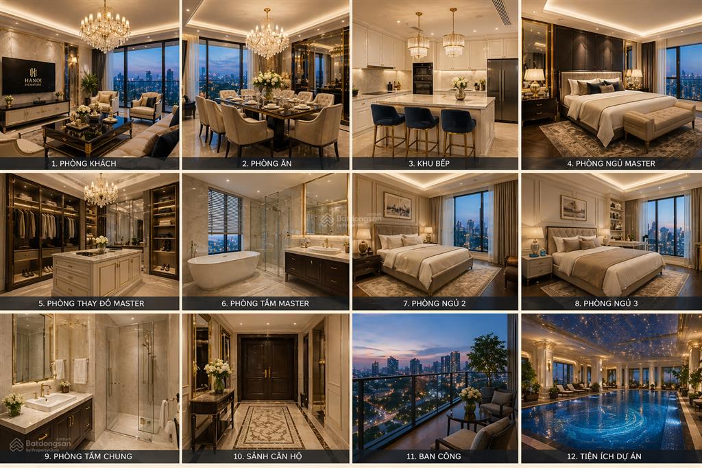 Bán căn 3pn 177m² siêu sang tại hà nội signature nội thất cao cấp giá từ 38 tỷ