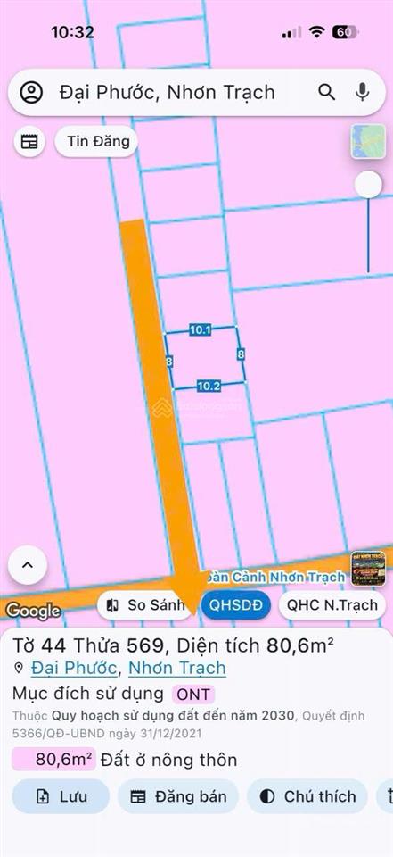 Đất nền đại phước hẻm 2 sẹc hùng vương đường bê tông 2 ô tô tránh nhau