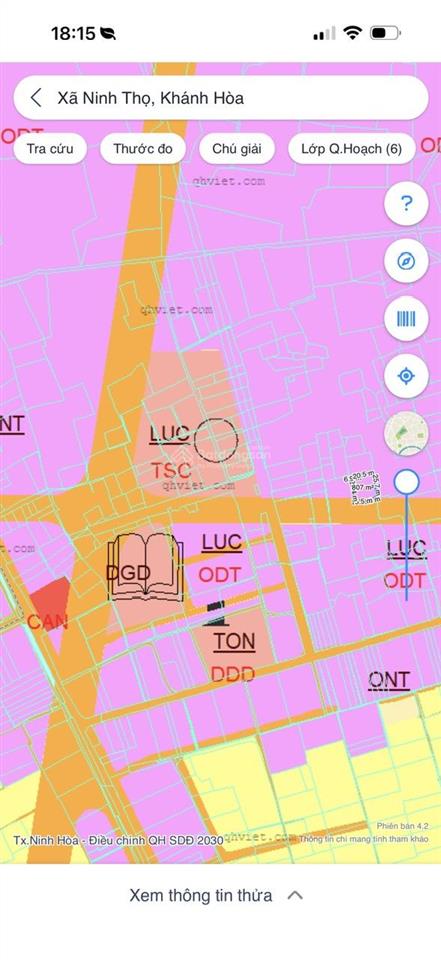 Cần bán lô đất ngay trung tâm ubnd ninh thọ 2368,8m2 full đất ở