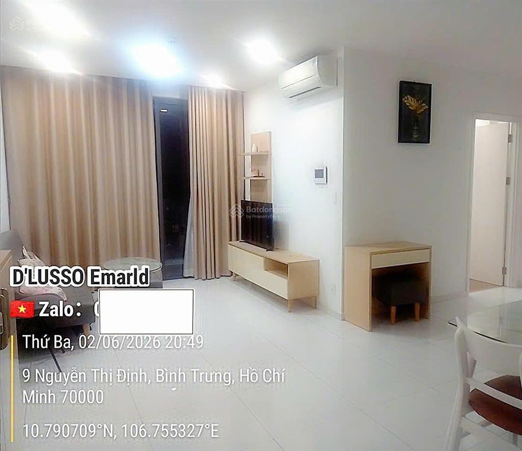 Cho thuê căn góc d'lusso 2pn full nội thất | giá 15,5tr/ tháng | dt 75m2
